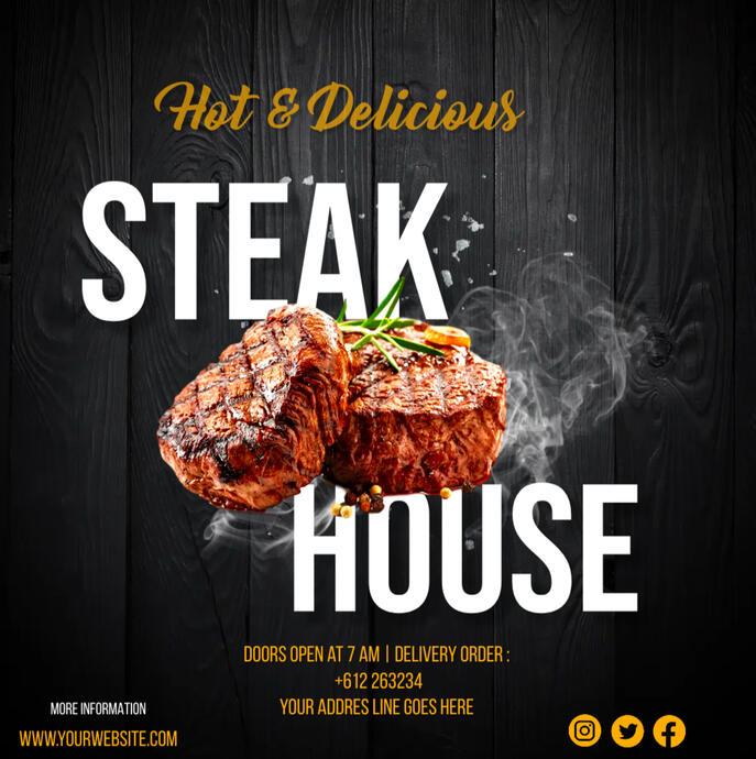 Sizzling Steak house post