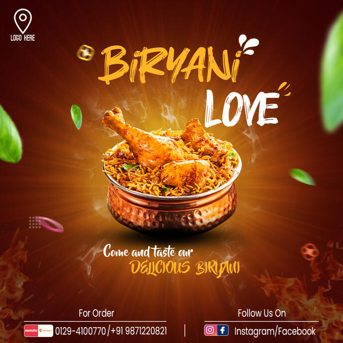 Social media post(food related)