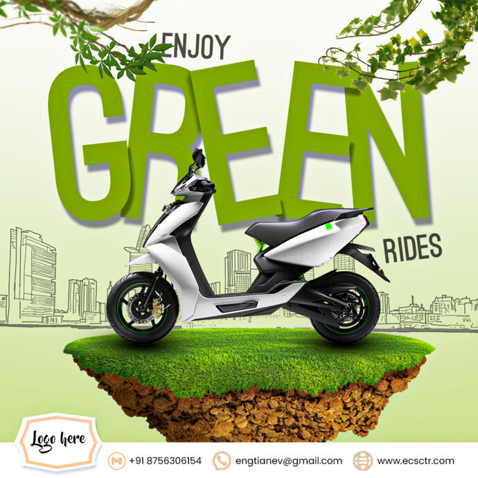 Social media post for "EV Scooter"